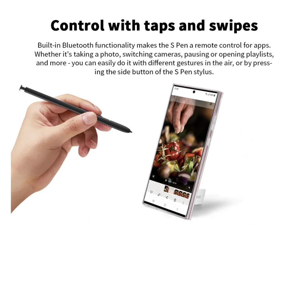 Stylus Pen For Galaxy S22 Ultra 5G S22Ultra SM-S908B/U/W Phone Touch Screen S Pen Replacement Support Bluetooth air actions
