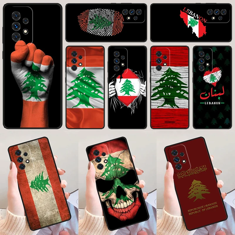 Lebanon Flag For Samsung Galaxy A52 A72 A73 A20e A21S A50 A70 A11 A12 A42 A31 A40 A51 A71 A32 A80 A91 Phone Case