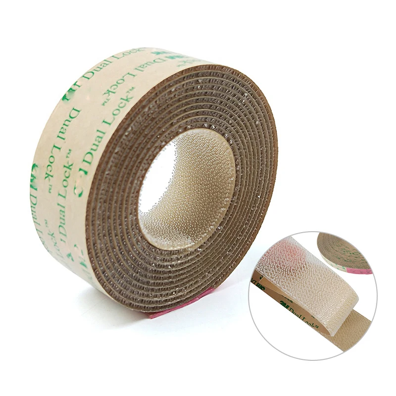 1in Width 4570 Adhesive Dual Lock Reclosable Fastener with Mushroom Stems Shaped Tape