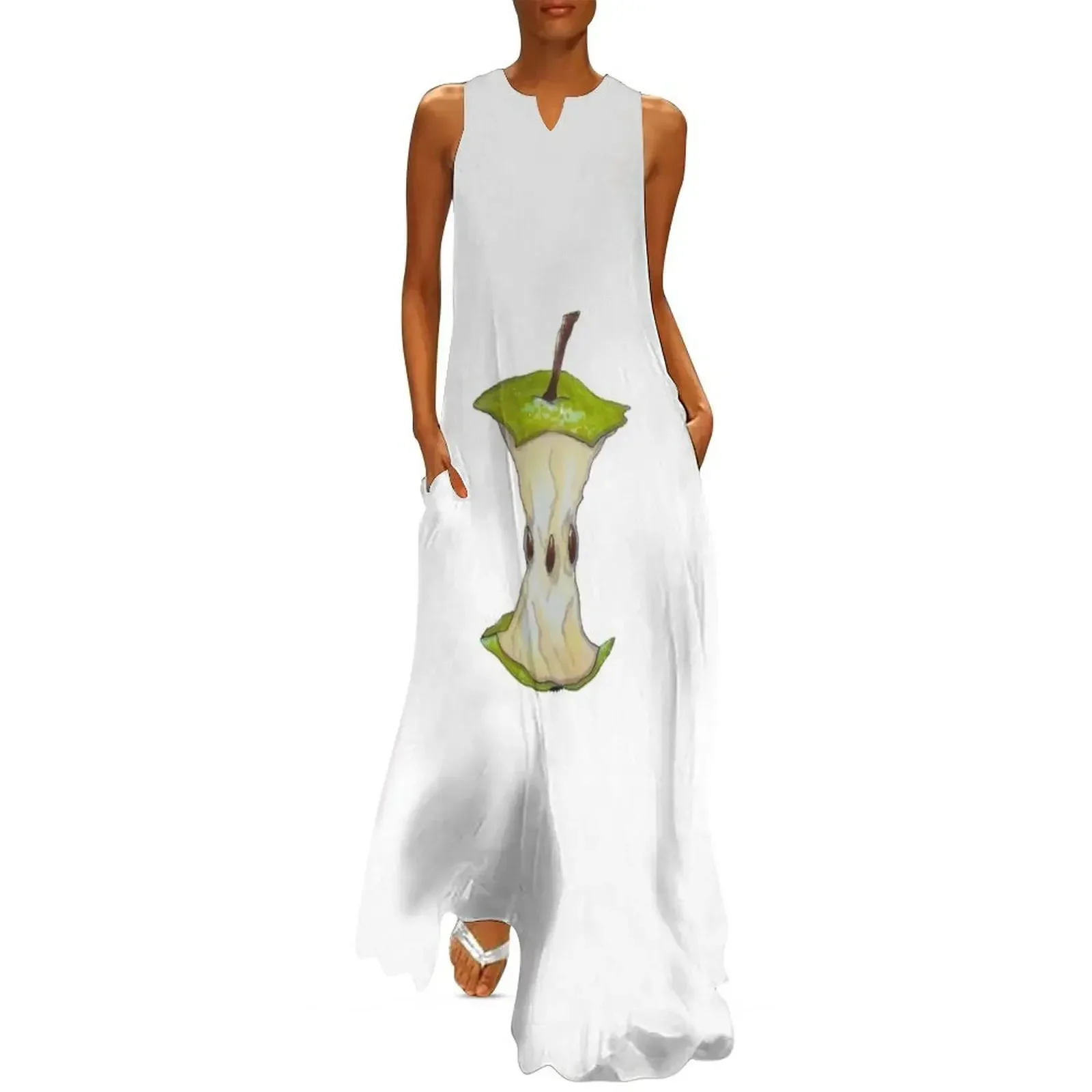 

Apple core Long Dress womans clothing Summer women's clothing women evening dress Female dress
