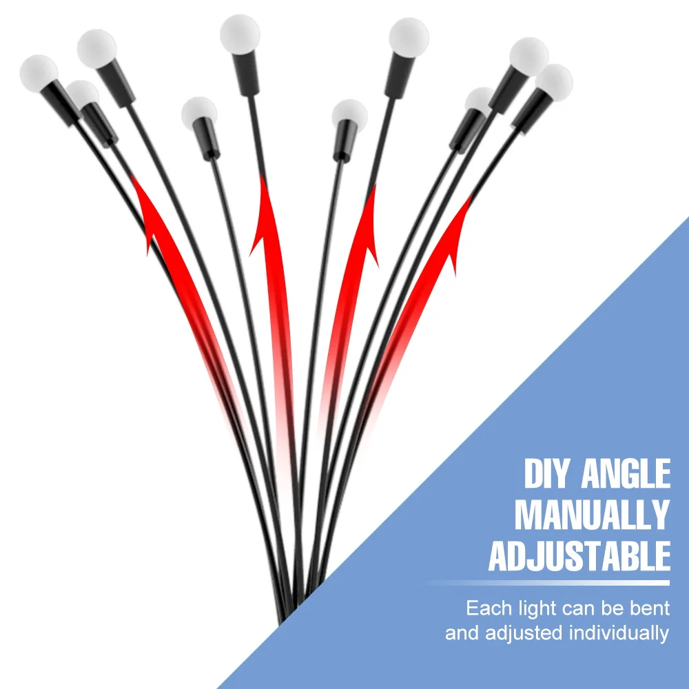 4 حزمة LED مصباح الحديقة الشمسية RGB اليراع أضواء IP65 مقاوم للماء الديكور في الهواء الطلق مصابيح الحديقة 6/8/10 رئيس لإضاءة المناظر الطبيعية #4