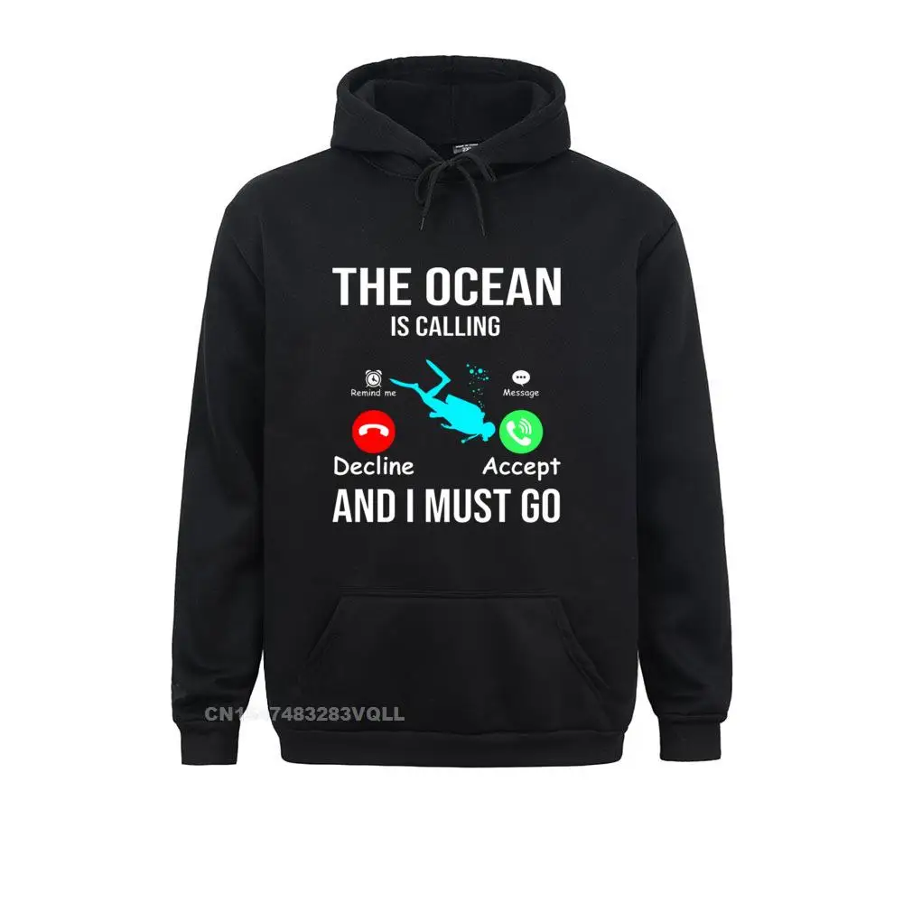 

Hot Sale Men Sweatshirts Long Sleeve Scuba Diving The Ocean Is Hoodies Beach Sportswears Japan Hooded Pullover Harajuku Camisas