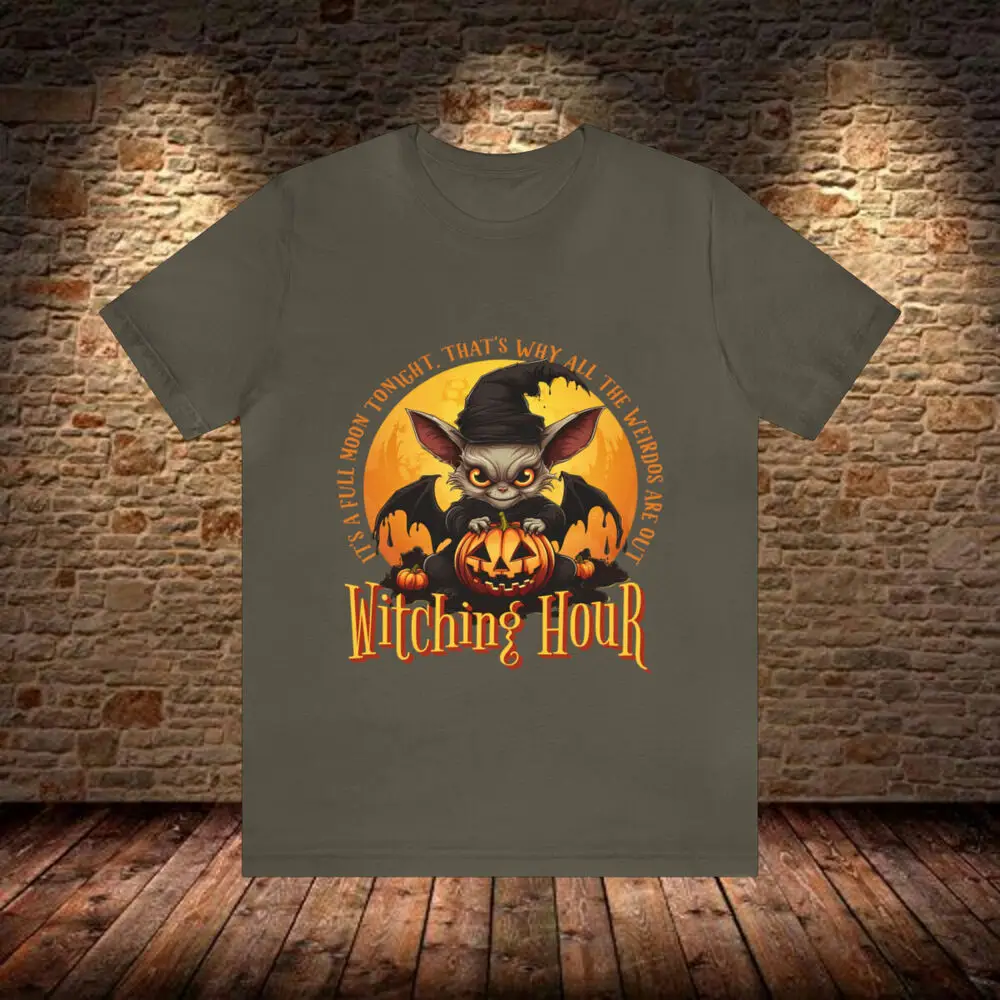 Witching Hour Halloween T shirt Halloween IT's Full Moon Tonight Tee gift