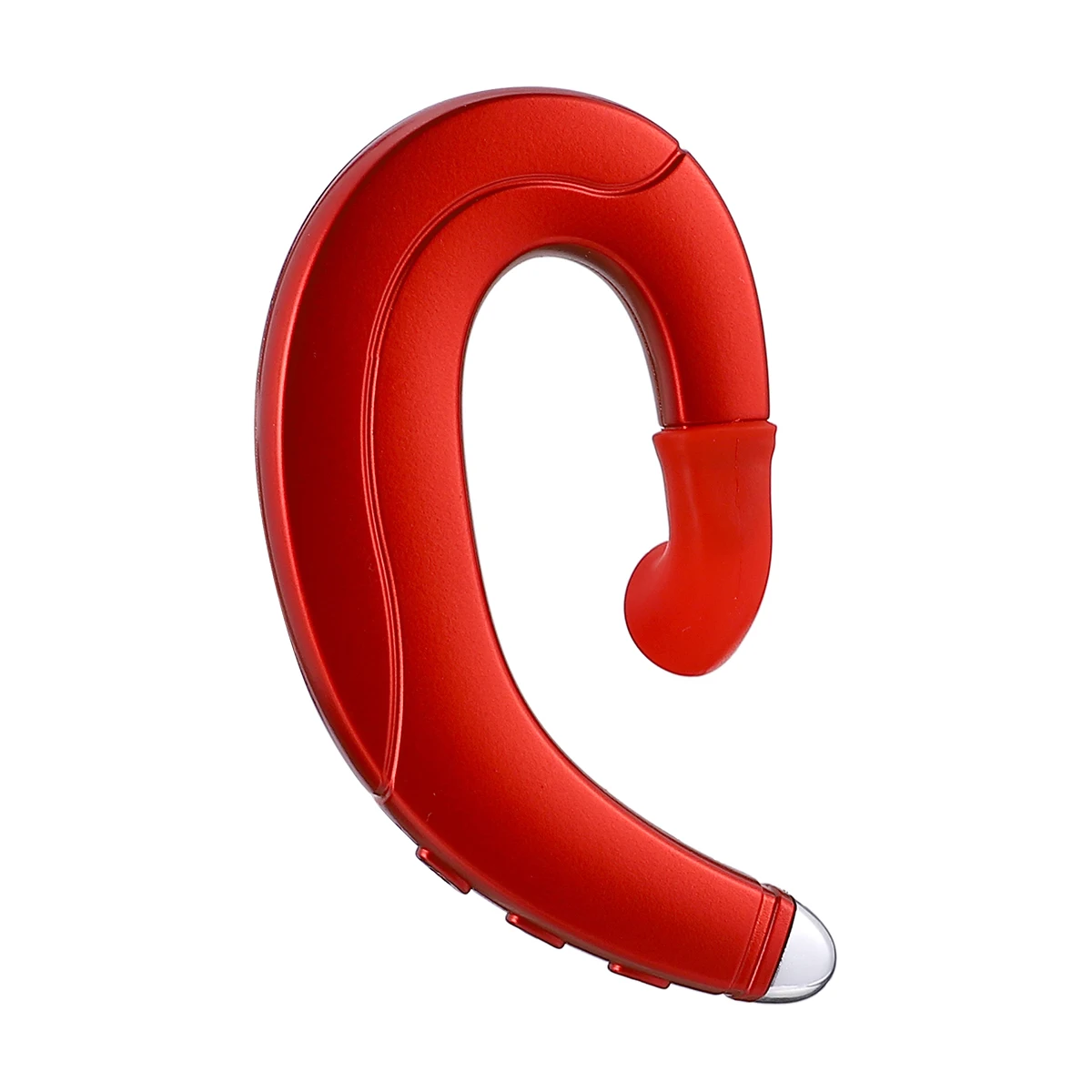 

1pc Waterproof Earbuds Wireless Bone Conduction Headset Ergonomic Ear Hook Sweatproof For Sports Driving Red