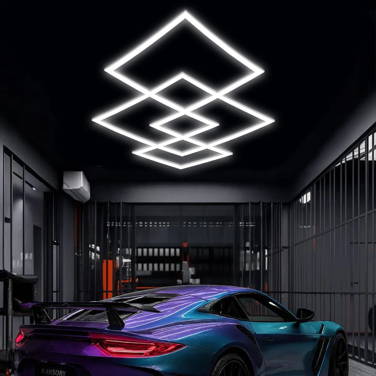 Garage Lighting System/DIY Assemble Garage Light Customizable LED Garage Light-DIY Honeycomb Design AC100V-240V