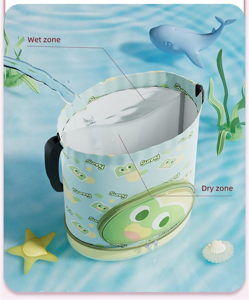 لطيف الكرتون الأطفال حقيبة سباحة فصل جاف رطب مع صندوق الأحذية على ظهره الرياضة السفر تخزين مقاوم للماء حقيبة الشاطئ للأطفال