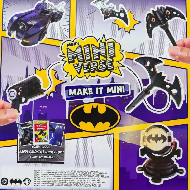 Miniverse Original de Mga, Mini Coleccionables Temáticos de Batman, Caja Sorpresa DIY, Escenas Pequeñas, Manualidades, Regalos para Aficionados