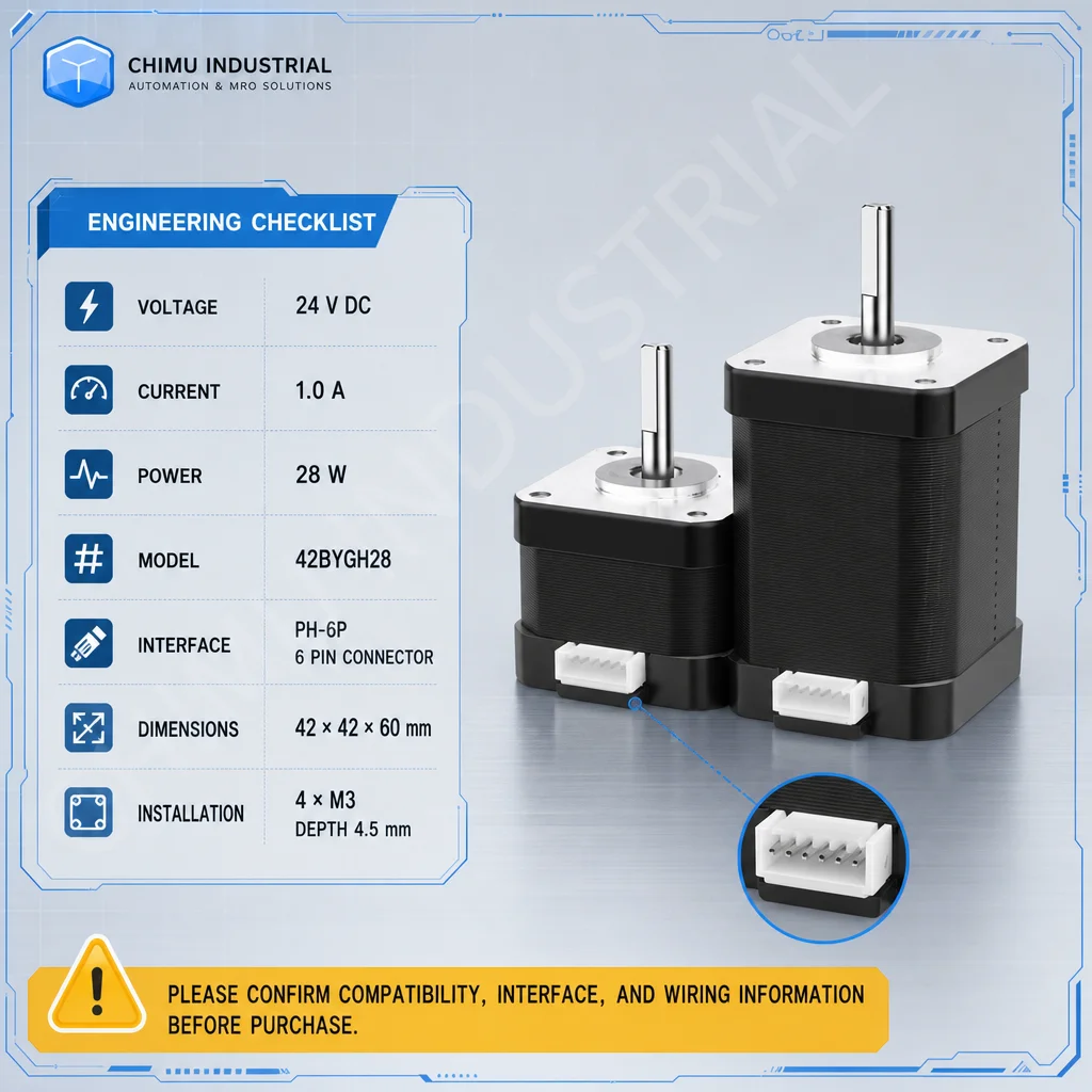 【CHIMU INDUSTRIAL】NEMA 17 Stepper Motor 42BYGH 23-60mm DM556 Driver Kit 1.7A High Torque for 3D Printer CNC Router Engraver DIY
