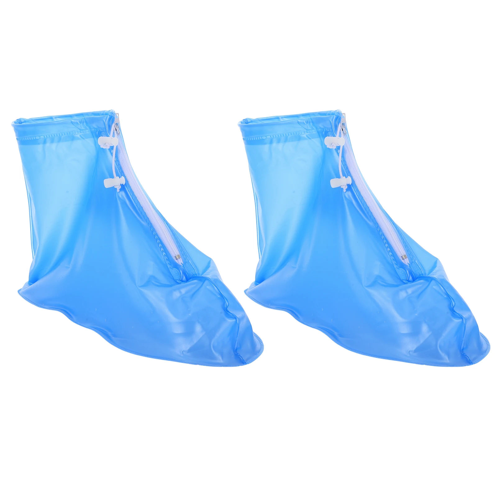 

Waterproof Shoe Covers Reusable Rain Protector Blue Plastic Overshoe for Travel Duty Sneaker Boot Cover Anti Slip PVC
