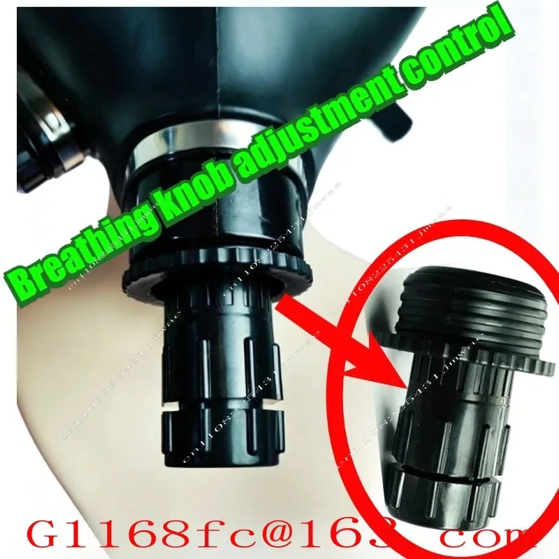 Gas Mask Regulator, Knob Adjustment, Breathing Control Universal Accessories Controllable Oxygen Amount