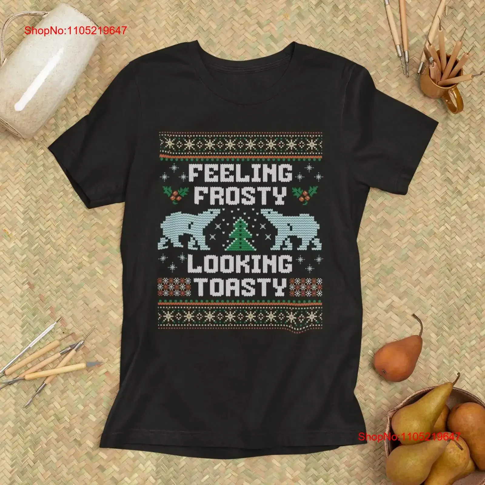 Christmas T Shirt Feeling Frosty Merry XMAS Motif vintage Washed fashion Versatile Stretched Unisex designer clothes Breathable
