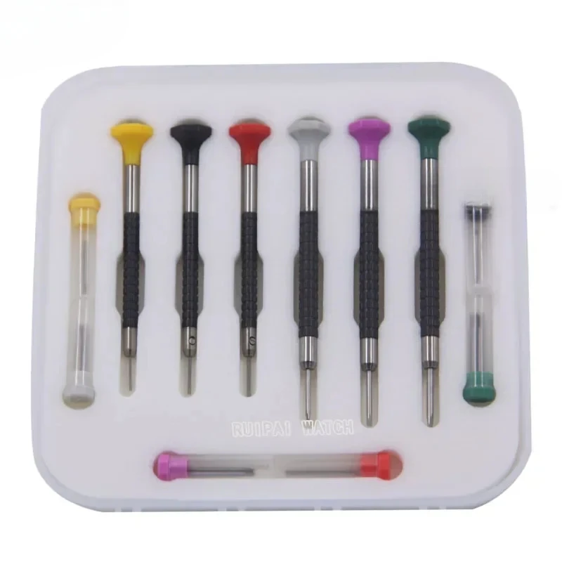 

KOREA Made Micro Flat Head Screwdriver in Millimeter Slot Type Screwdriver To Repair The Watch 6pieces for 0.8-2.0mm