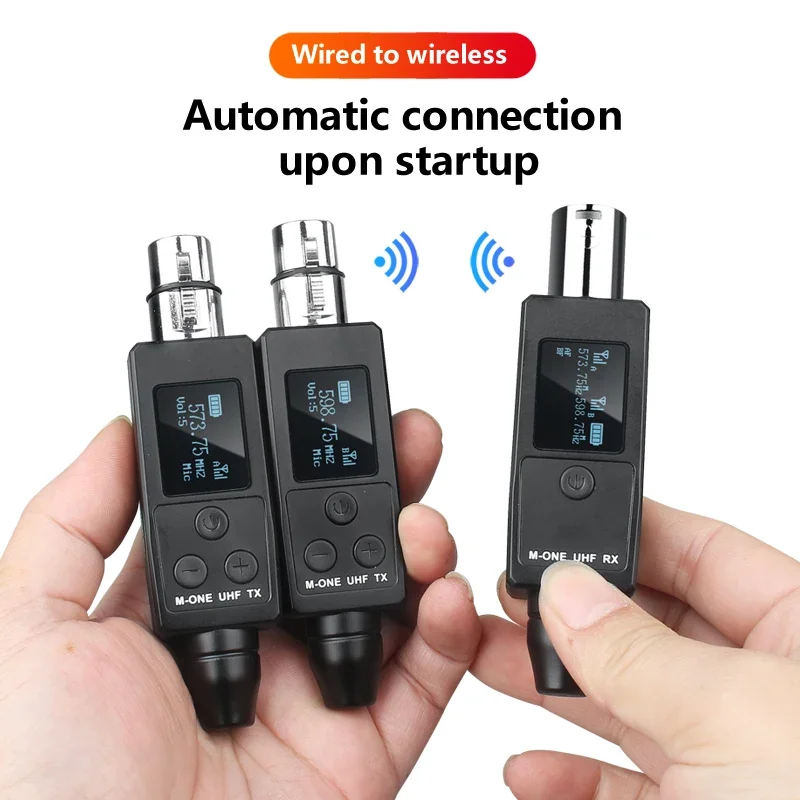 2 チャンネル UHF ワイヤレスマイクコンバータ XLR 充電式バッテリートランスミッター & レシーバーマイクダイナミック 2025 最新