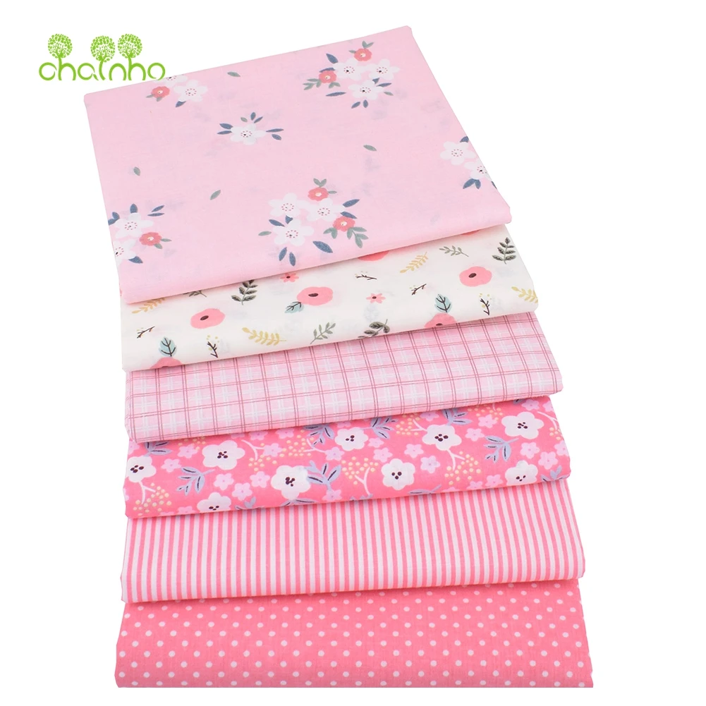 Chainho,Thin Printed Plain Weave Cotton Fabric,Low Density,DIY Quilting Sewing Material,Patchwork Cloth Textile,Big Sizes,BC22