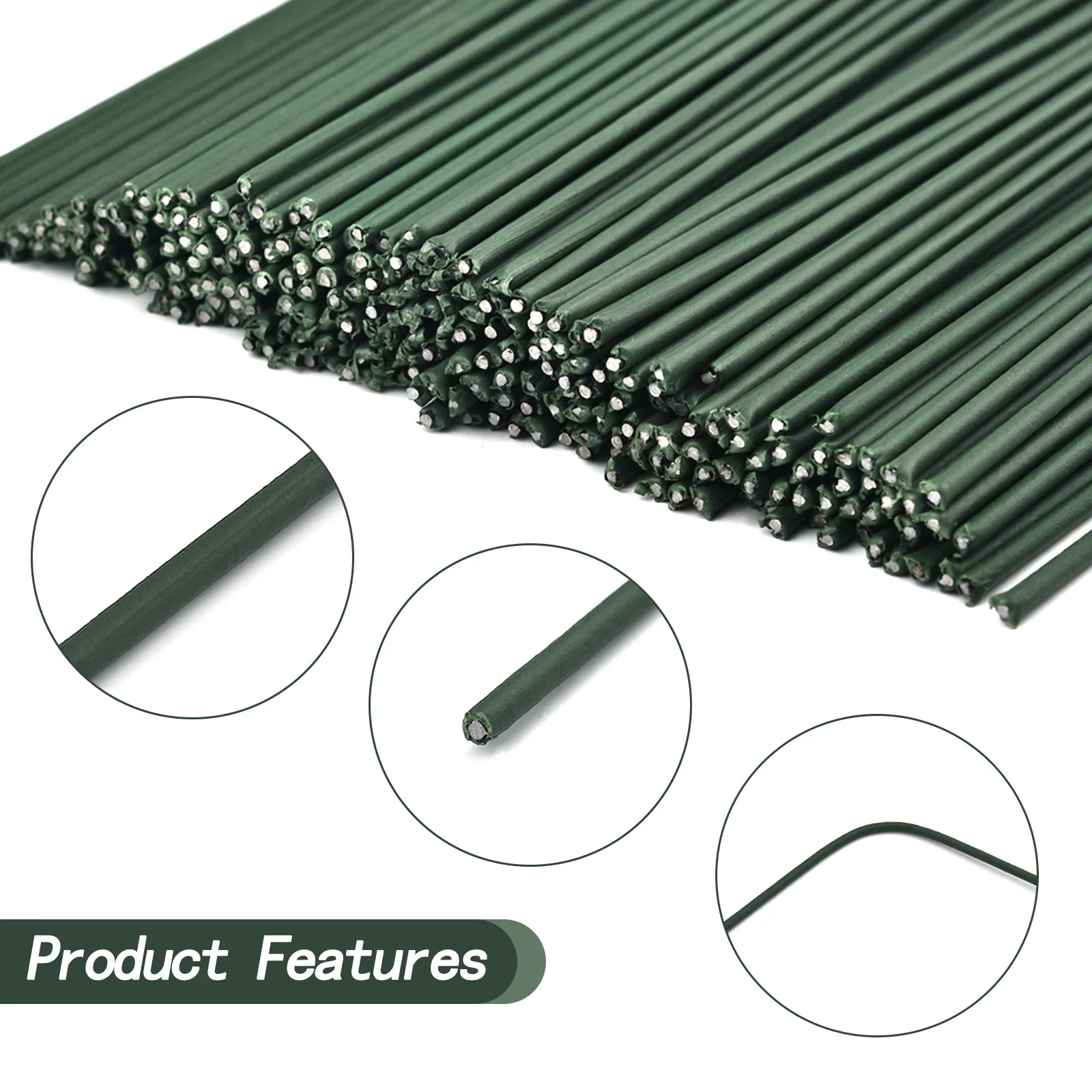 50 قطعة 15/20/25/30/40 سنتيمتر الاصطناعي الأخضر زهرة ينبع DIY بها بنفسك الأزهار المواد اليدوية سلك الجذعية اكسسوارات ل ديكور منزلي للزفاف #3