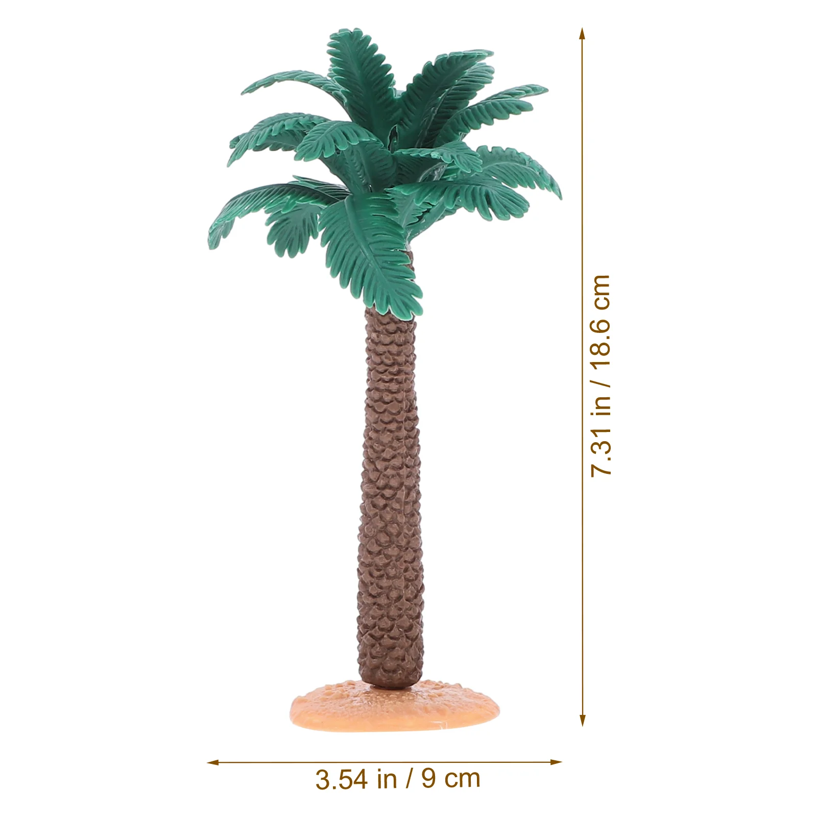 3 Pcs Micro Landscape Trees Greenery Decor Simulated Plant Model Simulation Artificial Statue Pvc Desktop Scenery Plants