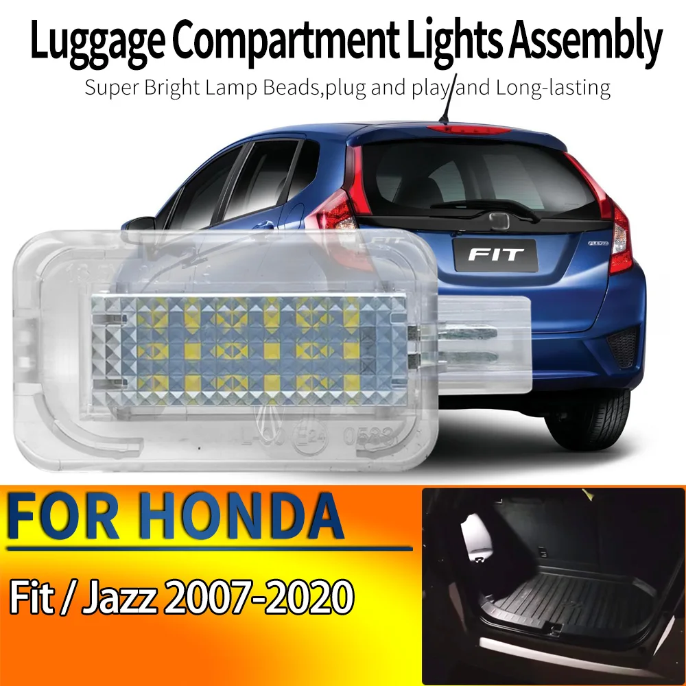1Pcs Car Led Luggage Compartment Lights Assembly Trunk Lamp For Honda Fit/Jazz 2007-2012 2013 2014 2015 2016 2017 2018 2019 2020