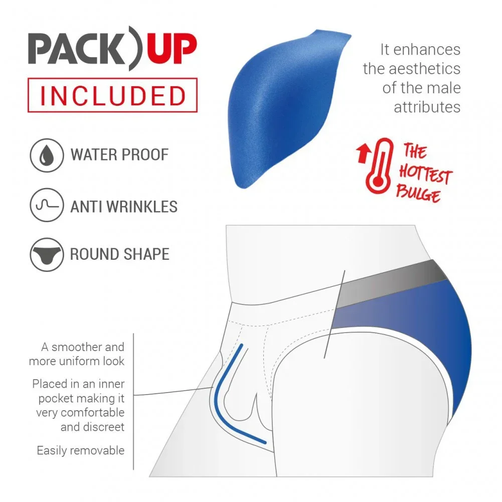 Herren-Schwamm-Vergrößerungs-Cup-Pad, verbessernde Badehose, Unterwäsche, hautfarben, Größe, geeignet für erwachsene Männer