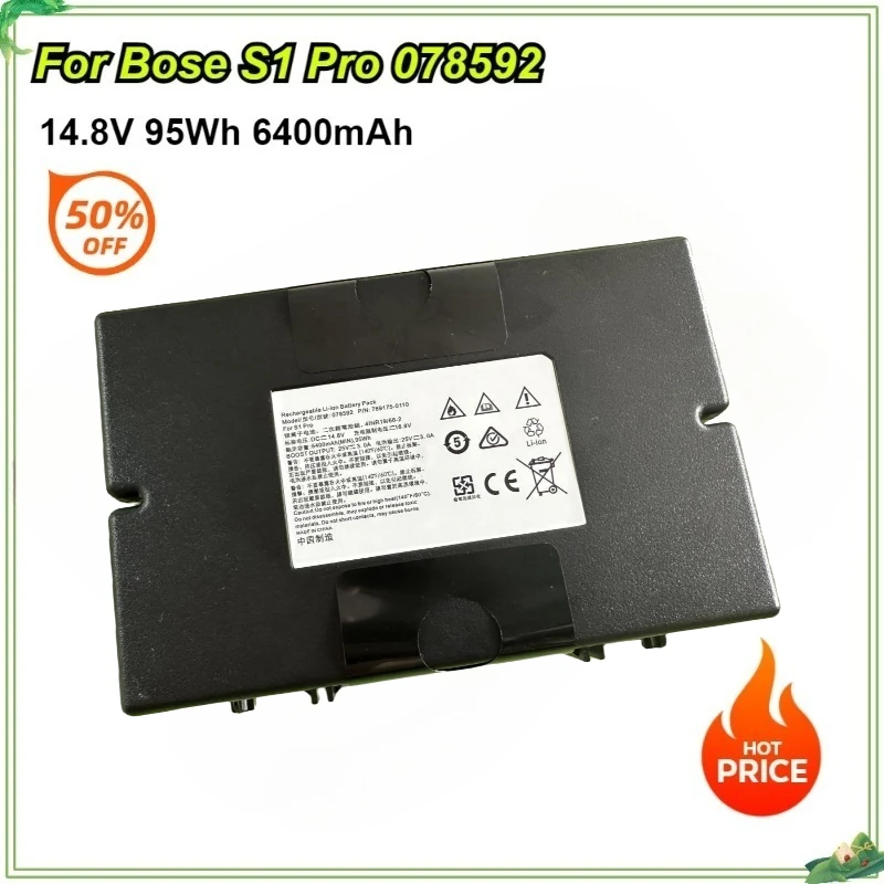 

Новый 078592 Сменный аккумулятор для Bose S1 Pro 078592 789175 Оригинальный аккумулятор большой емкости 6400 мАч