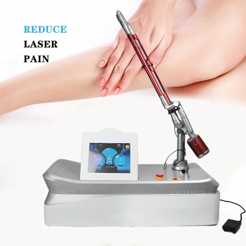 Máquina do laser do picosegundo Equipamento da remoção da sarda Tatuagem Limpeza Aparador de sobrancelha não invasivo Rejuvenescimento da pele Salão de beleza