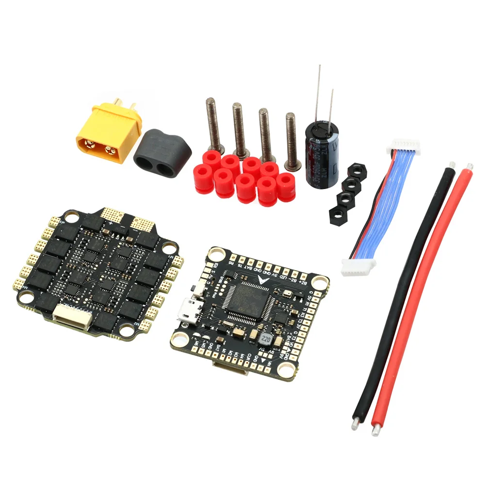 LANNRC F4 V3S PLUS التحكم في الطيران و4 في 1 45A 60A ESC Stack OSD 2-6S 45A BLHeli_S ESC لآلة النقش FPV s