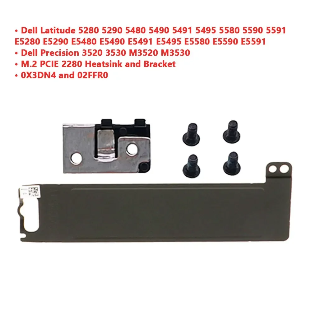 For Dell Precision 3520 3530 M3520 M3530 Latitude E5580 E5590 E5591 laptop M.2 2280 SSD Hard Drive Mounting Bracket Heatsink