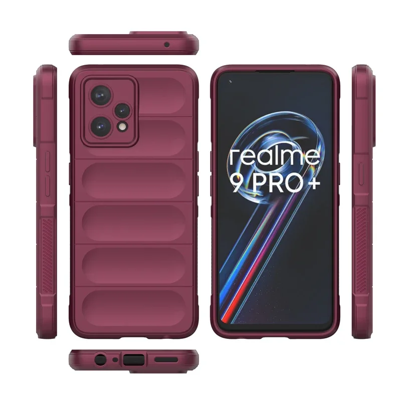 For Realme 9 Pro Plus 5G Case Shockproof Shield Soft Silicone TPU Phone Protective Back Cover For Reame 9 Pro / Narzo 50 Pro 5G