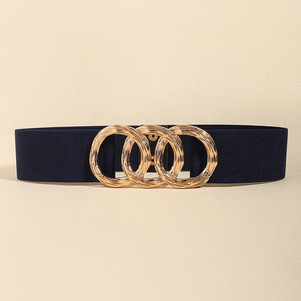 New Simple Buckle Waist Belt Clothing Accessories Korean Style Waistband Elastic Belt Waist Seal Versatile