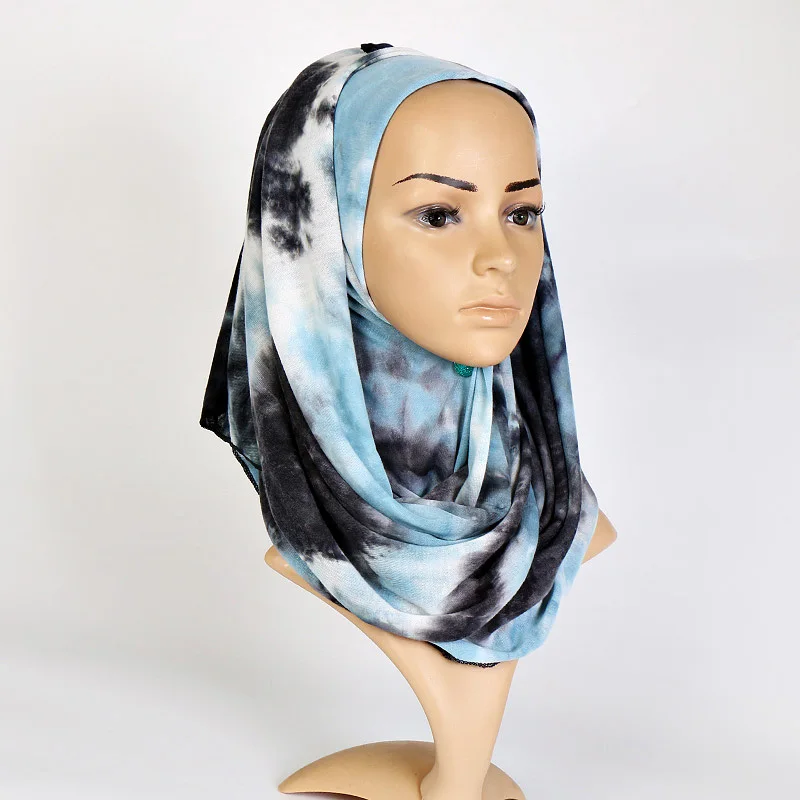 Gradient Fashion Jersey Scarf Women's Long Wraps and Shawls Lady Spring Autumn Scarves Bandana Hijab Stoles Muslim Woman Hijabs