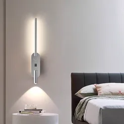 모던 미니멀리스트 조명 럭셔리 LED 벽 램프, 침실 침대 옆 램프, 거실 배경 벽 장식 연구 회전 스포트라이트