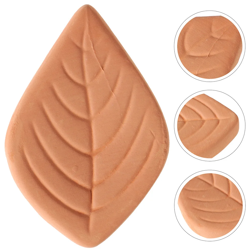 4pcs Red Preserver Leaf Shaped Reusable Sugar Saver Softener For Food Container Brown Sugar Keeper Terracotta Savers Home