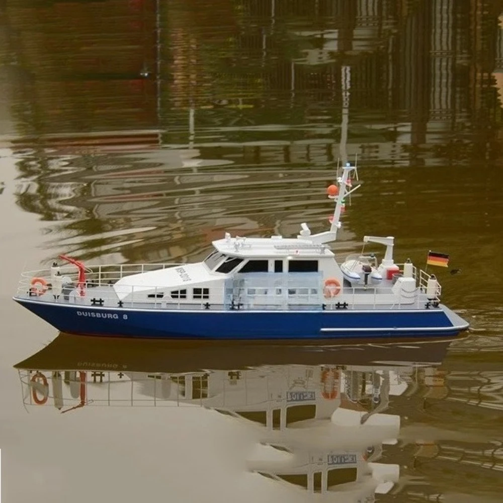 

1:/32 DUISBUG 8 Remote-controlled Jet Coast Guard Ship KIT Version Fiberglass Hull Kit Model European Assembled Boat Model Toy
