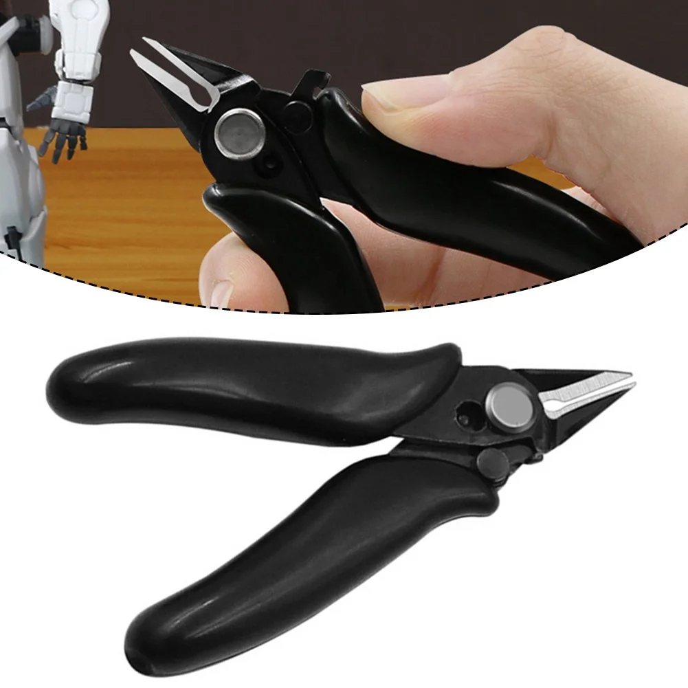 3.5 Inch Pliers Diagonal Pliers Compact And Portable Automatic Rebound Function Comfortable Grip PVC Handle Home