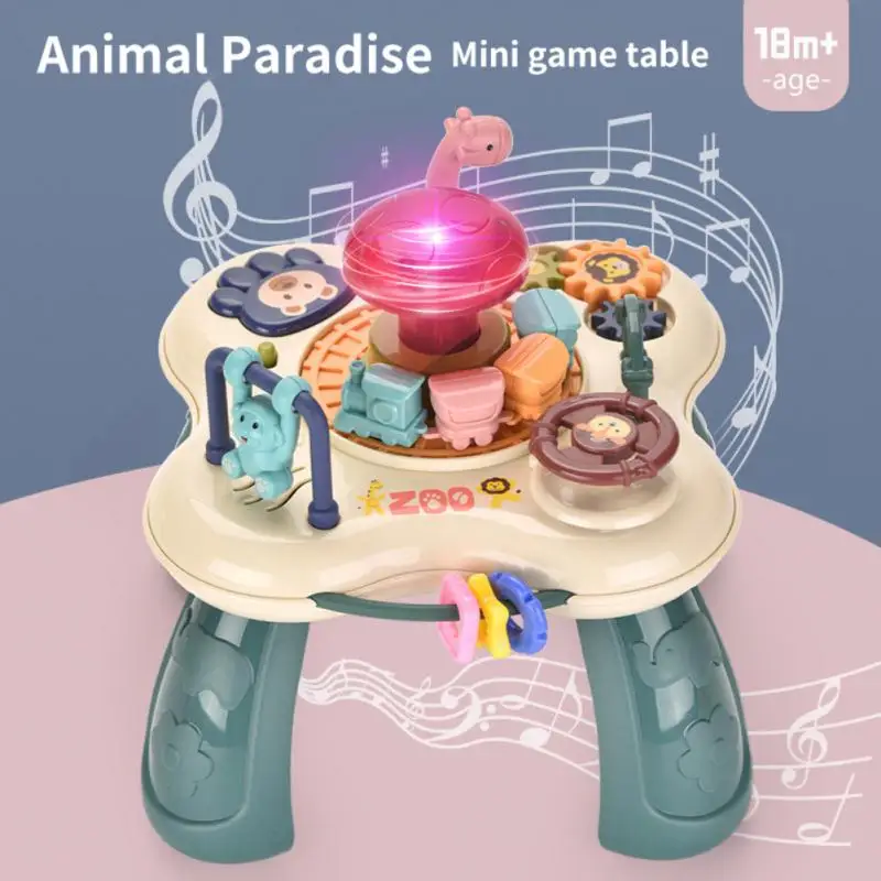 Baby Toys Desktop Multi-functional Stimulating Multi-functional Game Table With Music Game Table Interactive Music Creative Drum