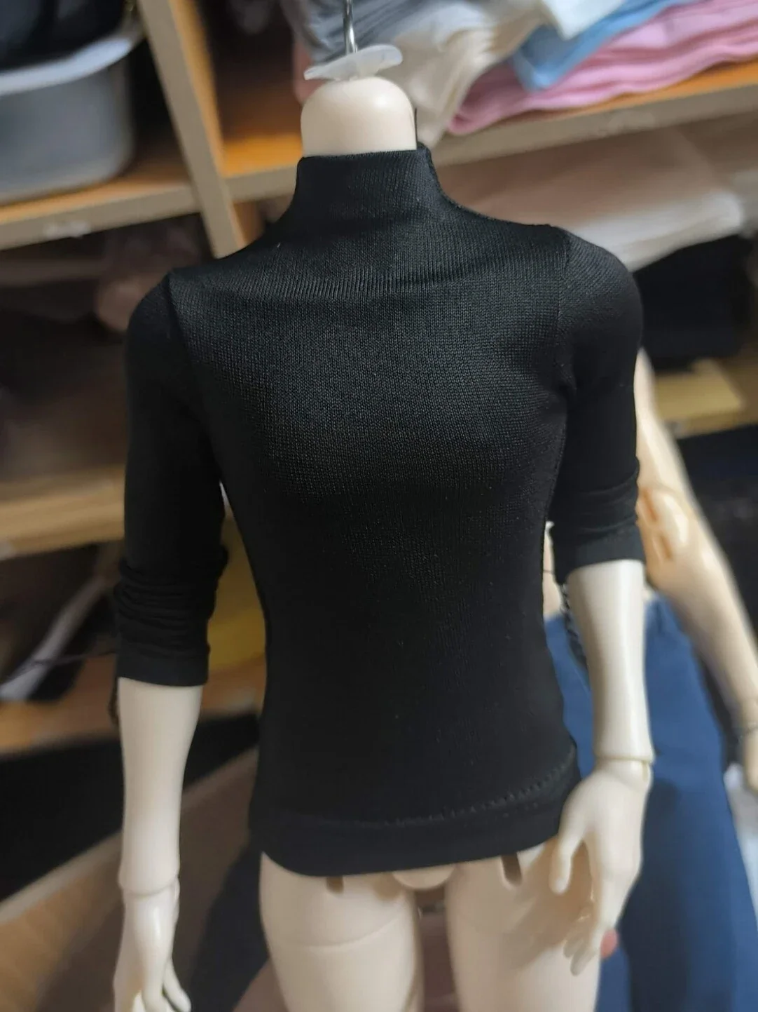 1/3 Puppenkleidung für 75 cm große Bjd-Puppen, Anziehspielzeug, hoher/runder Hals, lange/kurze Ärmel, enge Kleidung, Puppenzubehör, keine Puppe