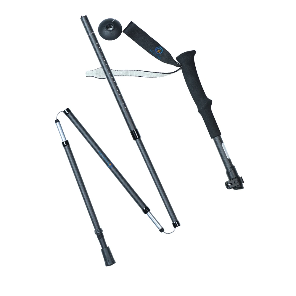 

Ski Poles Foldable Crutch Trekking Pole Carbon Nordic Adjustable Walking Sticks Walking Pole Alpenstock Trekking