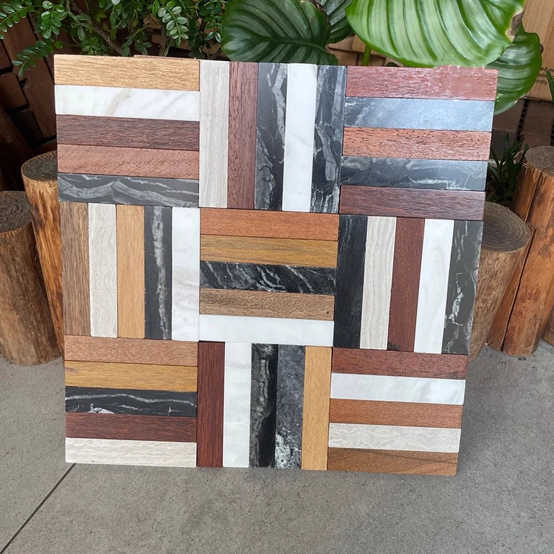 10 ألواح زخرفية فسيفساء، قارب خشبي + فيلا حجرية، عقارات الكنيسة، لوحة زخرفية لخلفية الكنيسة، مطعم المقهى #2