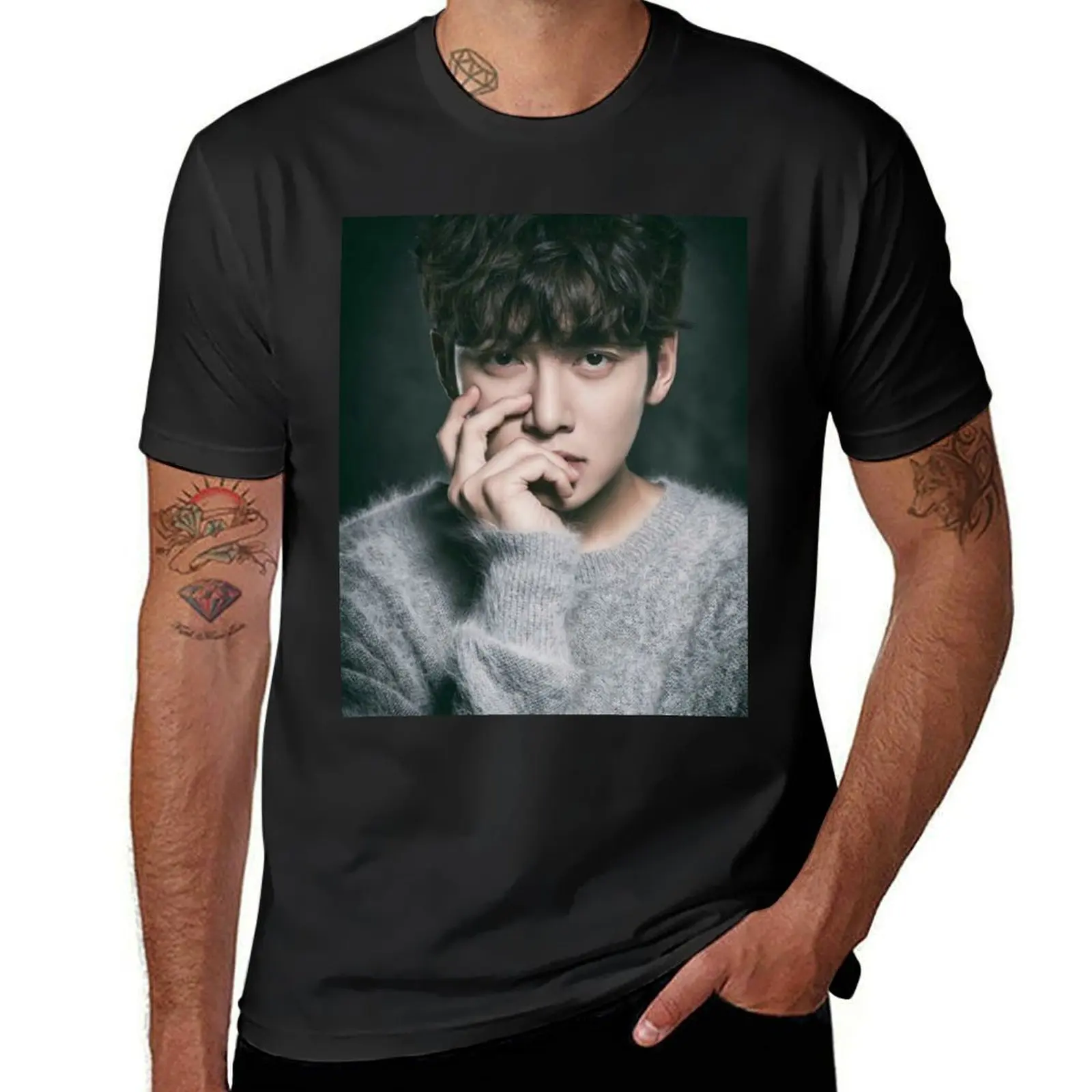 Ji Chang wook T-Shirt sports fans funnys customs design your own black t shirts for men