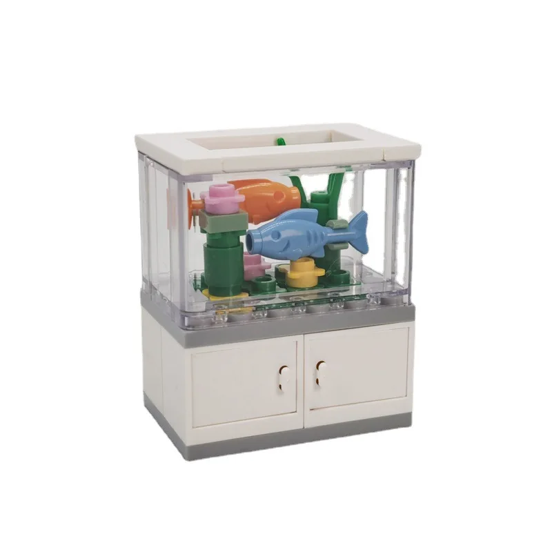 Little Creative Ideas  Urban Scene Fish Tank Living Room Neutral Interior Decorations Small Gift