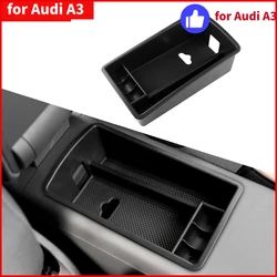 ABS Car Center Console Armrest Storage Box Container for Audi A3 8V 2013 - 2019 Accessories