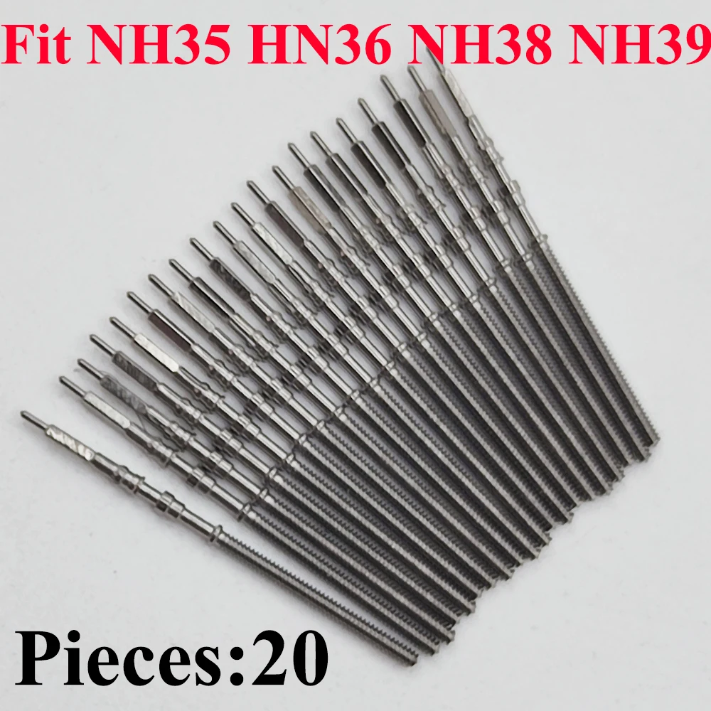 Watch Stem Stainless Steel Spare Parts fit NH35 NH36 NH38 NH39 Crown Automatic Mechanical Movement Watch Parts Crown Stem