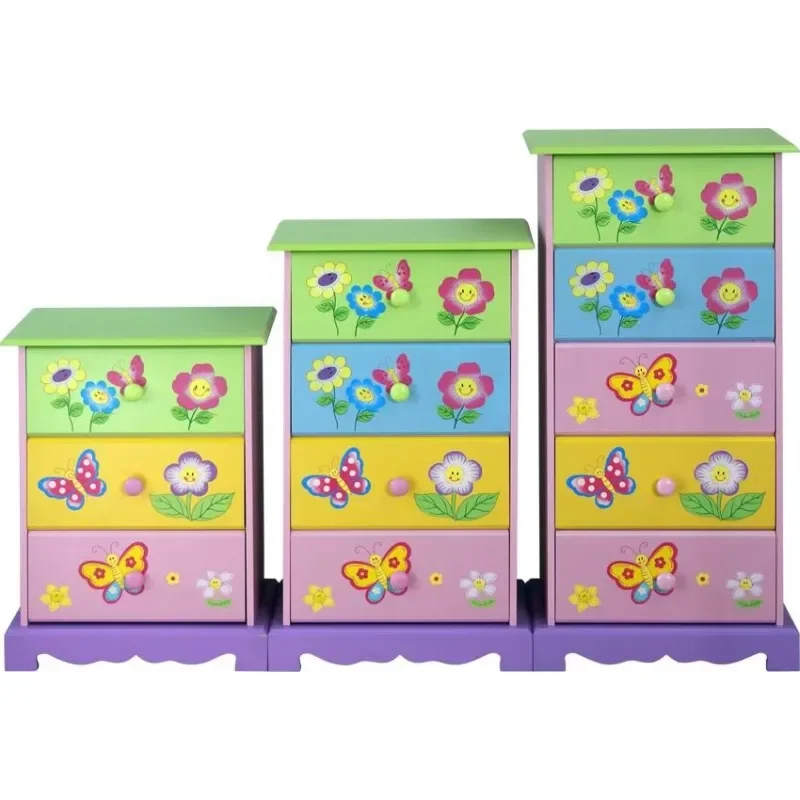 Kids Furniture Transportation  print preschool home child furniture kids wooden 5 drawer cabinet