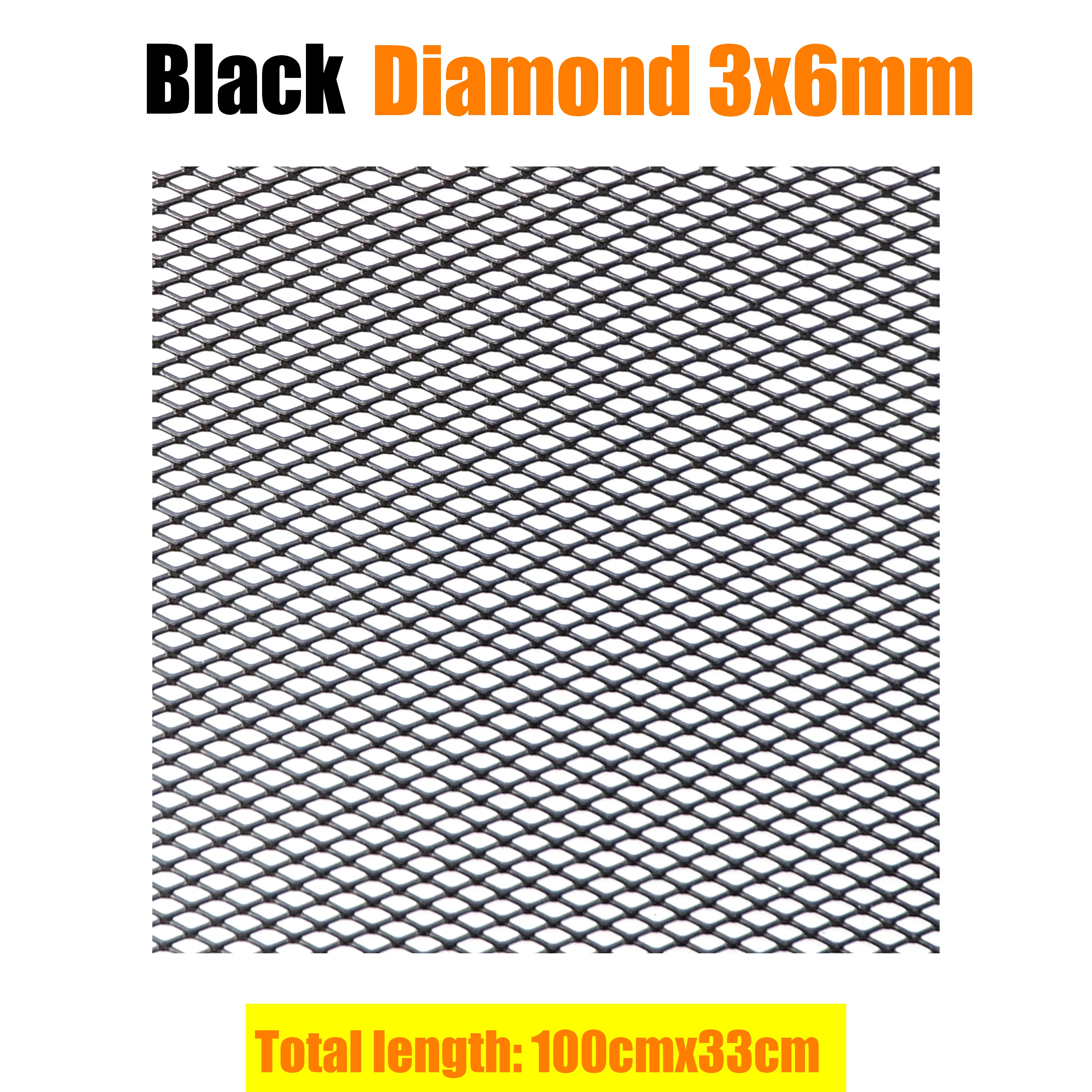 STARHEATPAR 100x33cm Aluminium Racing Auto Stoßstange Grille Grill Mesh Net Vent Schwarz Silber Rot Blau Tuning Universal Protector haus Garten 6