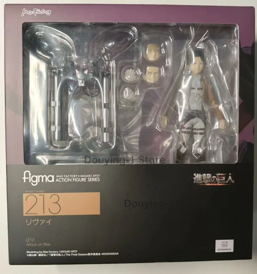 

В наличии: Оригинальная фигурка figma 213 LEVI из серии аниме-персонажей, коллекционная модель игрушки
