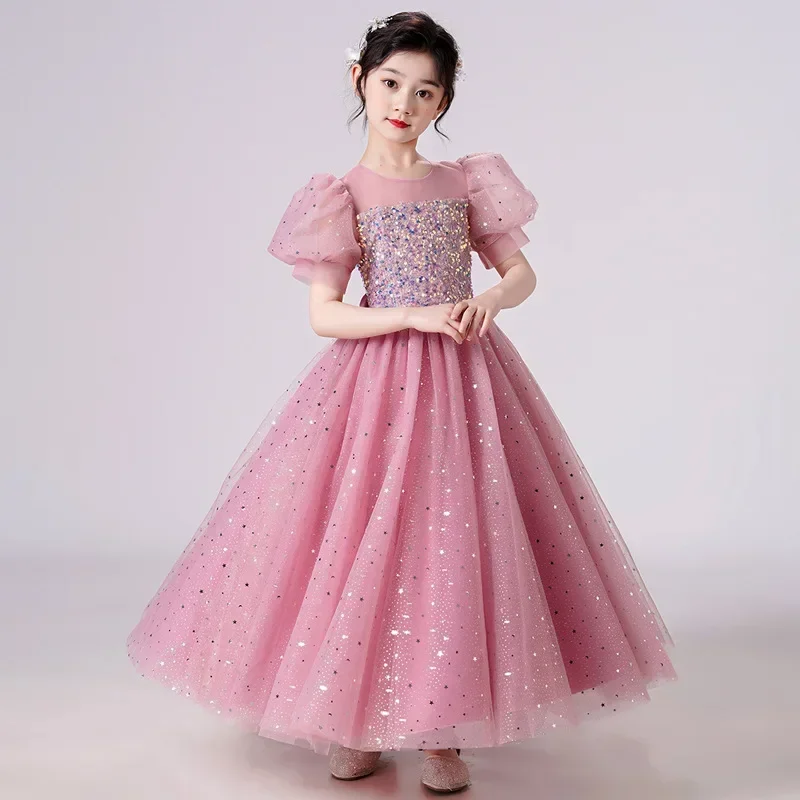 Elegant Girl Dresses for Elegant Parties Child Girl Wedding Dress Children's Dresses for Girls From 12 to 14 Years Old Party 8 6