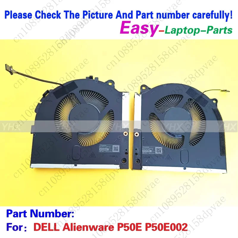 

GYX New 12V CPU & GPU Fan for DELL Alienware M17 R5 AMD P50 P50E002 HEATSINK