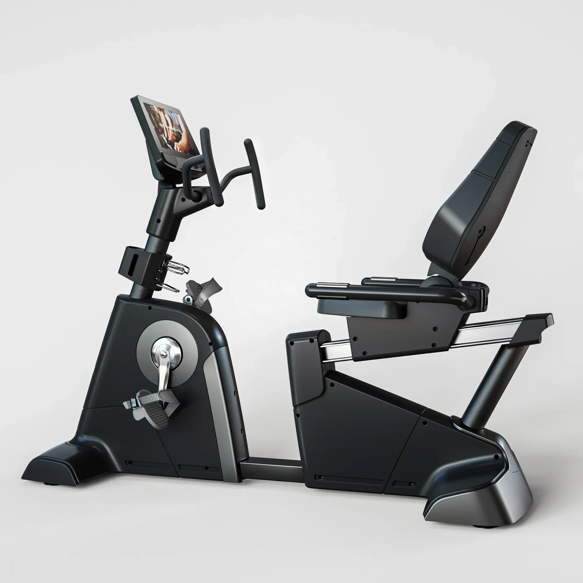 Equipamento de ginástica de venda quente e bicicleta reclinada de saúde para bicicleta ergométrica reclinada de fitness cardiovascular