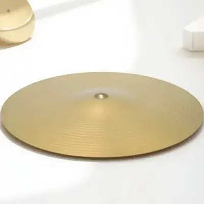 

10 Inch Brass Cymbals for Drum Set Replacement High Quality Jazz Drum Part Accessory Clear Sound Color Resistance Simple Use