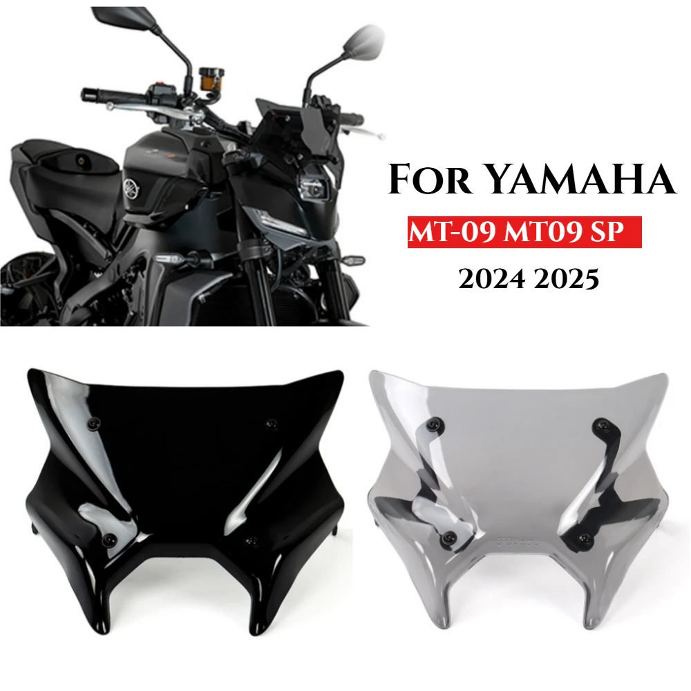 

For YAMAHA MT-09 MT09 MT 09 SP Y-AMT 2024 2025 Motorcycle Sport Windscreen Double Bubble Wind Deflectors Meter Visor Windshield