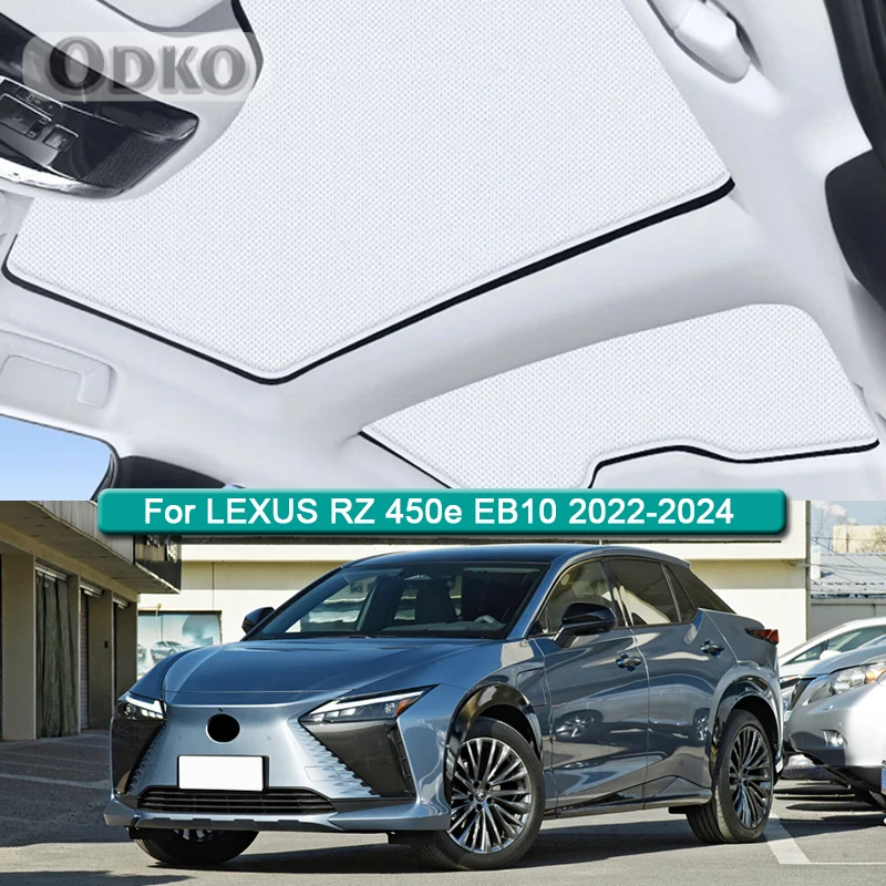 Car Roof Sunshade For LEXUS RZ 450e EB10 2022 2023 2024 Electrostatic Adsorption Sunroof Sunshade Skylight Blind Shading Sticker